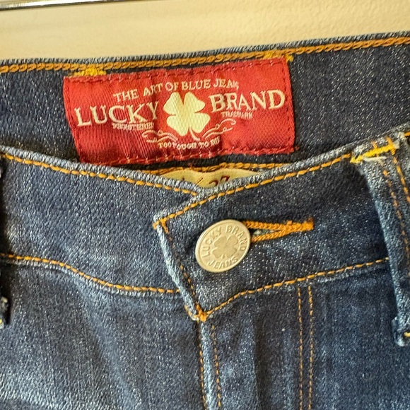 Lucky Brand Dark Blue Denim Cut-Off Jean Shorts size 27/4 - Picture 7 of 11